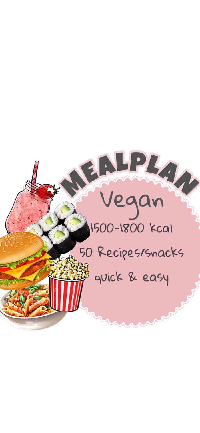 Mealplan 1500-1800kcal Vegan